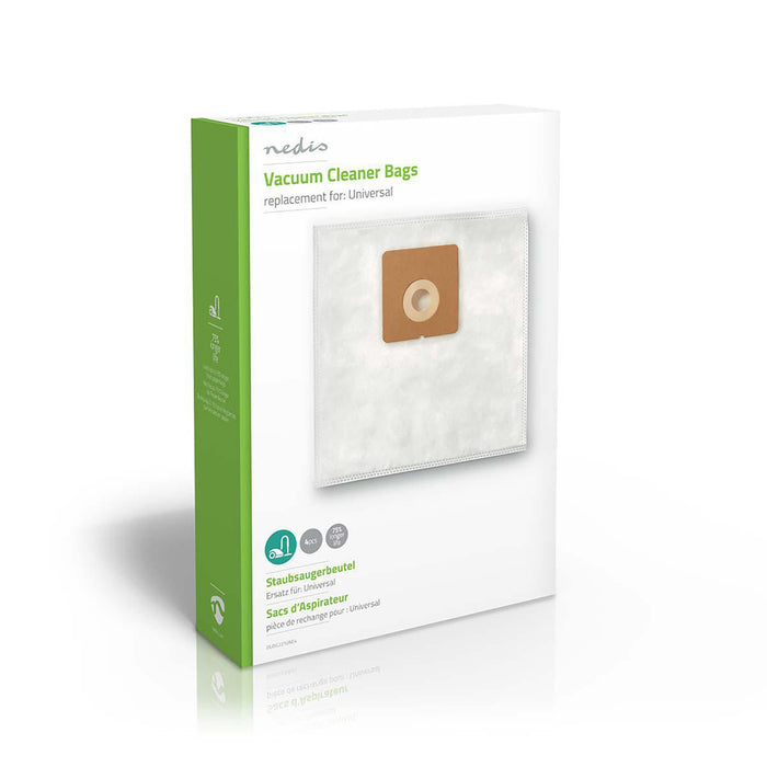 Nedis Vacuum Cleaner Bag - 4 pcs, Synthetic, Most sold for: Universal, Most sold for: Universal - White