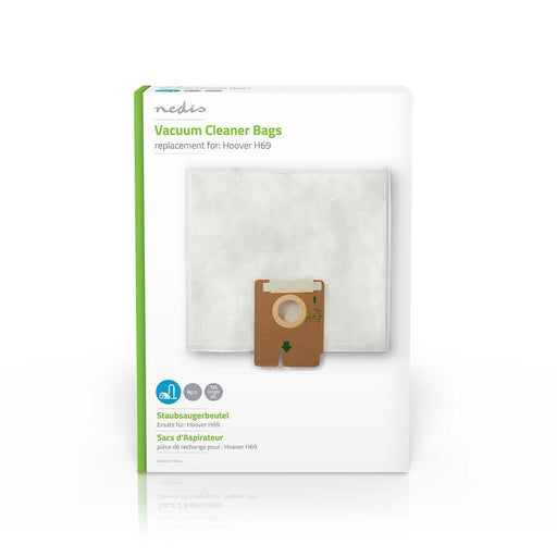 Nedis Vacuum Cleaner Bag - 4 pcs, Synthetic, Most sold for: Hoover H69, Most sold for: Hoover H69 - White