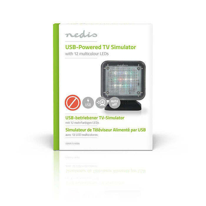 Nedis TV Simulator - USB Powered - Indoor - Black, 