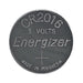 Energizer Lithium Button Cell Battery CR2016 - 3 V DC, 100 mAh, 2-Blister, 2-Blister - Silver
