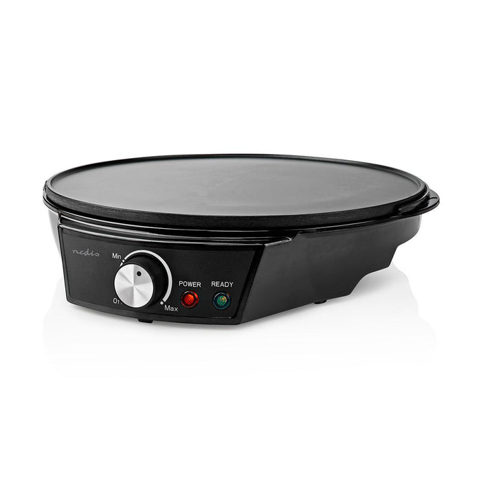 Nedis Crepe Maker - Diameter: 300 mm, 1200 W, Non stick coating, Black - Metal