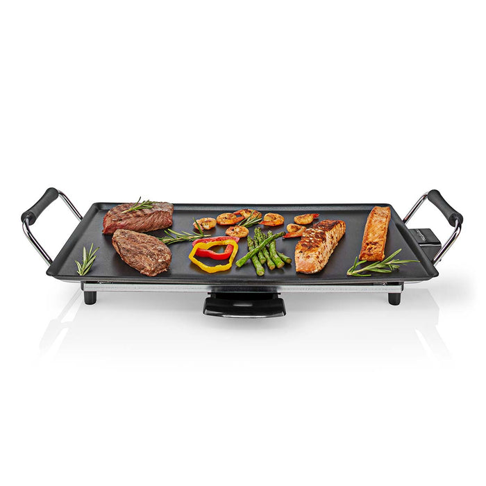 Nedis Teppanyaki Table Grill - Baking surface ( l x w ): 47.5 x 26.5 cm - 5 Heat Settings, 