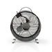 Nedis Table Fan - Mains Powered, Diameter: 250 mm, 20 W, 2-Speed - Gun Metal Grey