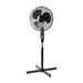 Nedis Stand Fan - Diameter: 400 mm, 3-Speed, Oscillation, Adjustable height - Black
