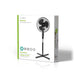 Nedis Stand Fan - Diameter: 400 mm, 3-Speed, Oscillation, Adjustable height - Black