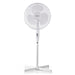 Nedis Stand Fan - Diameter: 400 mm, 3-Speed, Oscillation, Adjustable height - White