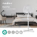 Nedis Stand Fan - Diameter: 400 mm, 3-Speed, Oscillation, Adjustable height - White