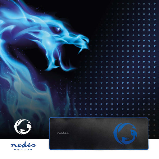 Nedis Gaming Mouse Pad - Microfiber / Rubber - Black, 