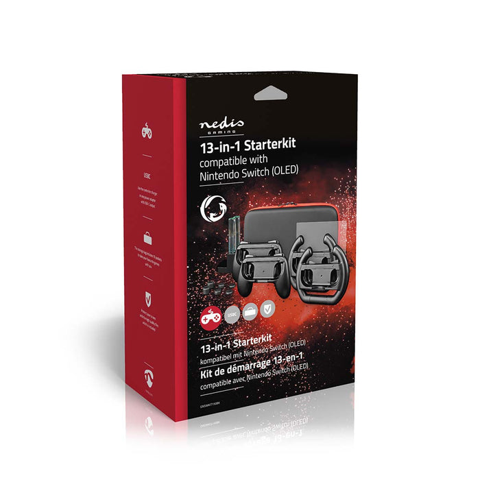 Nedis Gaming Starter Kit - Compatible with: Nintendo Switch (OLED) - 13-in-1, 
