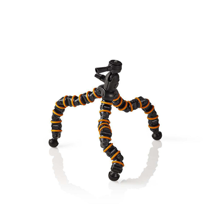 Nedis Gorilla Tripod - Maximum load capacity: 2.5 kg, 30.0 cm, 9 Segments, ABS / Plastic - Black / Orange