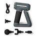 Nedis Sports Massage Gun - Battery Powered, Built-In Lithium-Ion, Rechargeable, USB-Cable - Grey