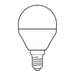 Century LED Lamp E14 Globe Micro LED Harmony Saten 4 W 350 lm 3000 K