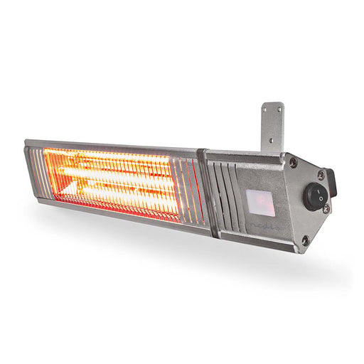 Nedis Patio Heater - 2000 W, 9 Heat Settings, Wall mountable, IP65 - Aluminium