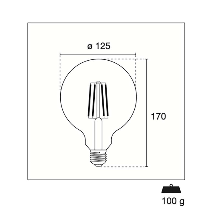Century LED Vintage Filament Lamp E27 11W 1521 lm 2700 K