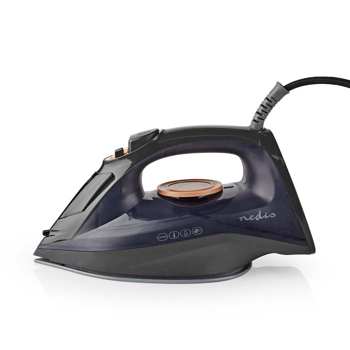 Nedis Steam Iron - 2200 W, Steam shot, Ceramic, Ceramic - 0.26 l