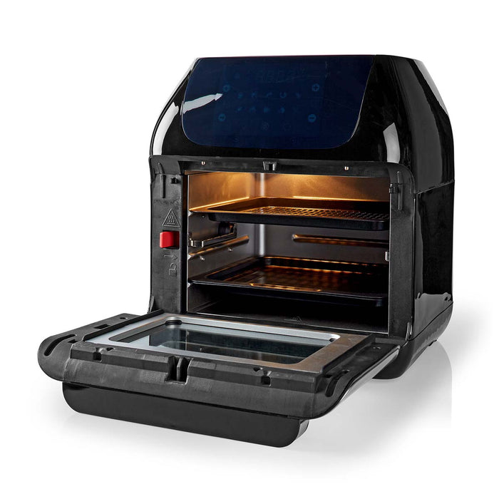 Nedis Hot Air Fryer - 12 l, Timer: 60 min, Digital, Digital - Black