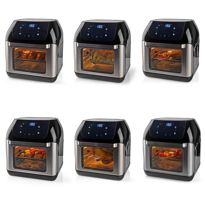 Nedis Hot Air Fryer - 12 l, Timer: 60 min, Digital, Digital - Black