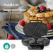 Nedis Waffle Maker - 2x 14 cm - 1200 W - Black, 