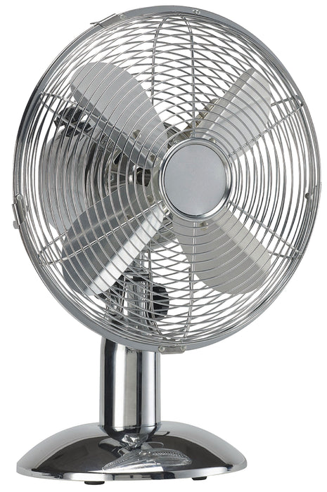 HQ Table Fan 12" 35 W Chrome Silver