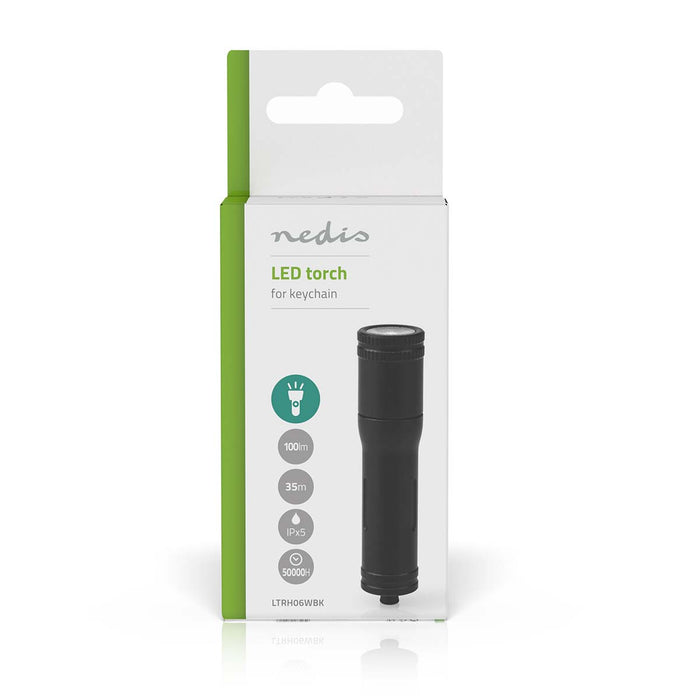 Nedis LED Torch - Battery Powered, 1.5 V DC, 3 W, Light range: 35 m - Beam angle: 10 °