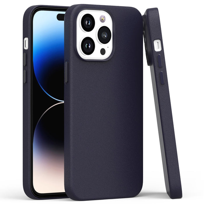 Apple - Back cover for mobile phone - with MagSafe - leather - ink - for iPhone 14 Pro Max