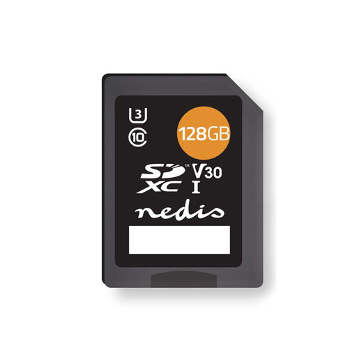 Nedis Memory Card - SDXC, 128 GB, Write speed: 80 MB/s, Read speed: 45 MB/s - UHS-I