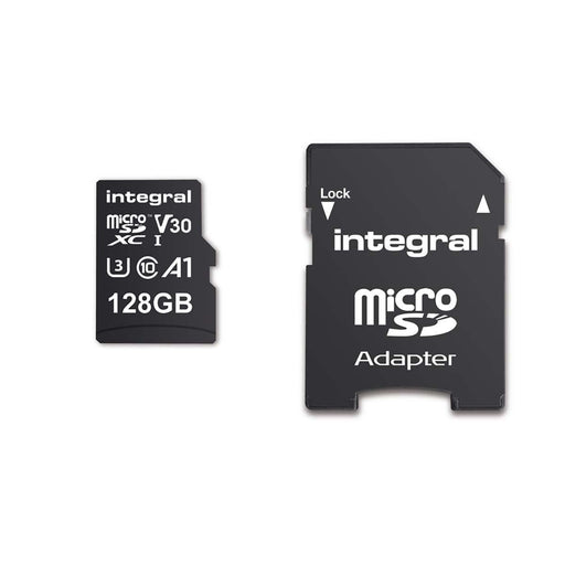 Integral 128 GB SDXC V30 - 100MB/s Read - 45MB/s Write