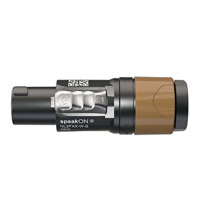 Neutrik 2 pole cable connector, chuck type strain relief