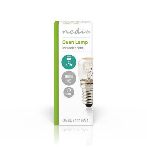 Nedis Incandescent Oven Bulb - 15 W, E14, Incandescent, Incandescent - T22