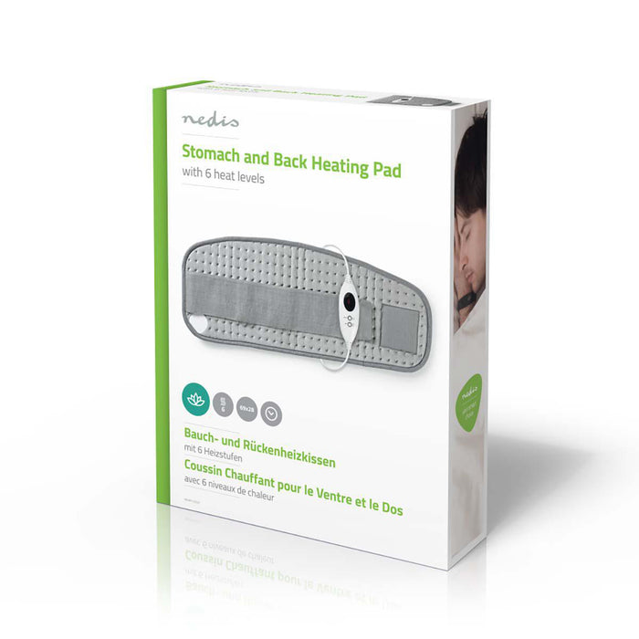 Nedis Heating Pad - Stomach and Back, 6 Heat Settings, Overheating protection, Overheating protection - Washable