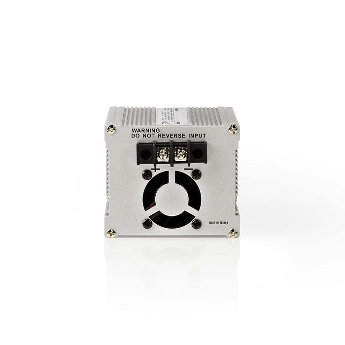 Nedis Power Inverter Modified Sine Wave - Input voltage: 12 V DC, Device power output connection(s): 1, 230 V AC 50 Hz, Battery Clamps + Cigarette Lighter - Silver