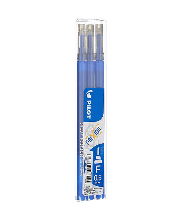 Pilot Ersatzminen für Tintenroller Frixion Point 0,5 mm - Blau, 3er-Pack