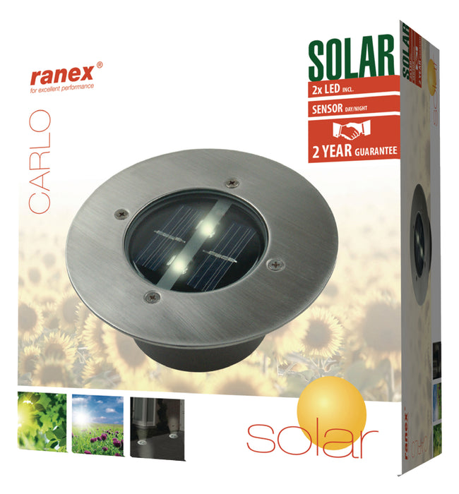 Ranex Solar Ground Spot 2 LED Round
