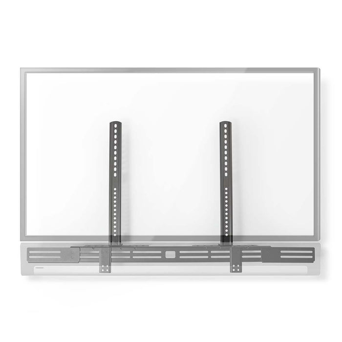 Nedis Soundbar Mount - Compatible with: Universal, Attached to the TV, 10 kg, Steel - Black