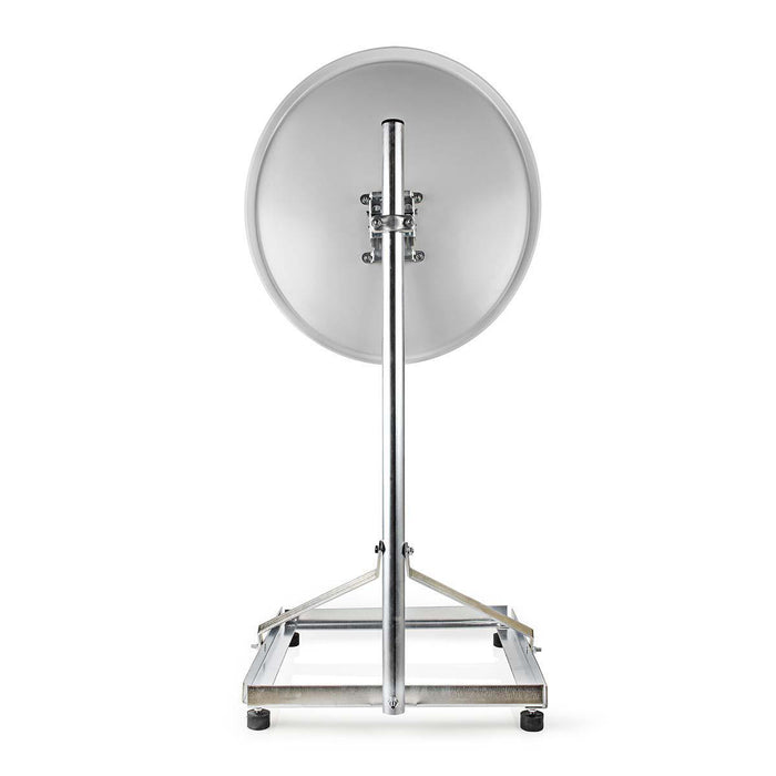 Nedis Satellite Balcony Stand - Mast length: 1.00 m, Maximum dish size: 90.0 cm, Bottom plate size: 1 x 50 x 50 cm, Steel - Silver