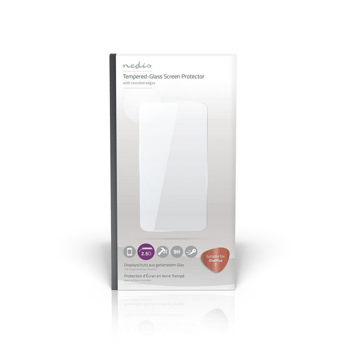 Nedis Screen Protector - Used for: OnePlus, OnePlus 7, Cover Friendly, 2.5D Rounded Edge - 9 H