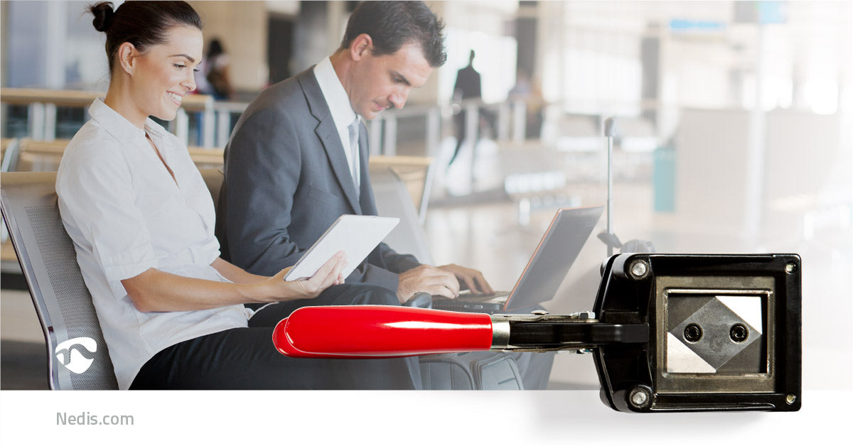 Nedis Passport Photo Cutters - 35 x 45 mm - Metal - Black / Red, 