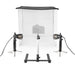 Nedis Portable Photo Studio Kit - 400 lm, Foldable, Backgrounds included, Travel bag included - Black