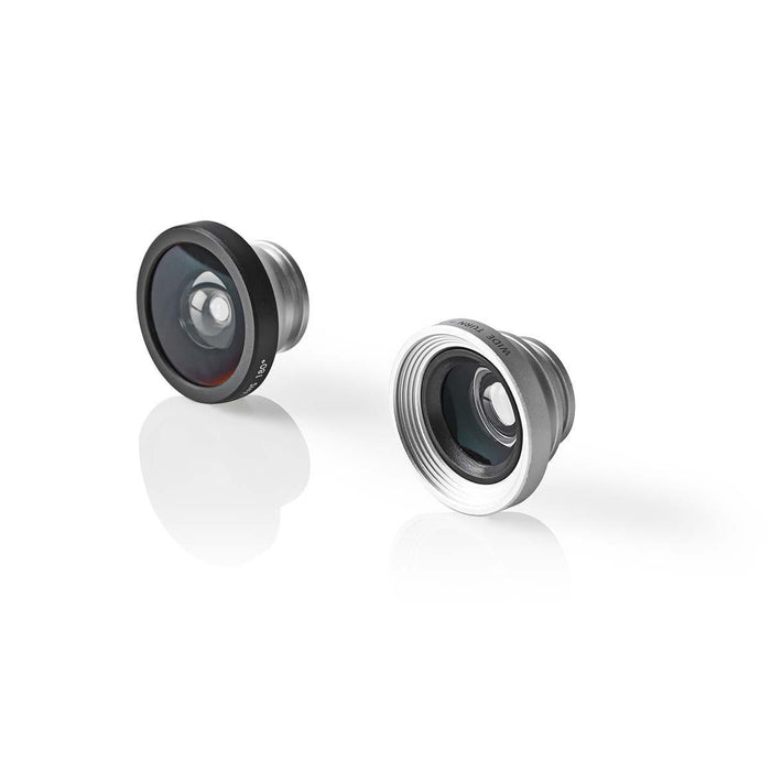 Nedis Camera Lens Kit - Used for: Smartphone / Tablet, 3-in-1, Lens type: Fish Eye / Macro / Wide Angle, Lens type: Fish Eye / Macro / Wide Angle - Screw and Plug
