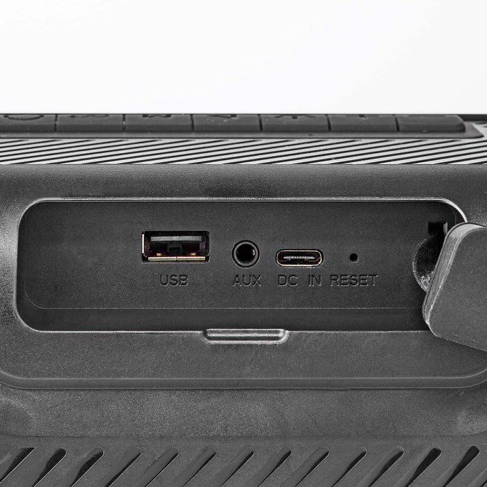 Nedis Bluetooth® Party Boombox - 4.5 hrs, 2.0, 45 W, Party lights - Black