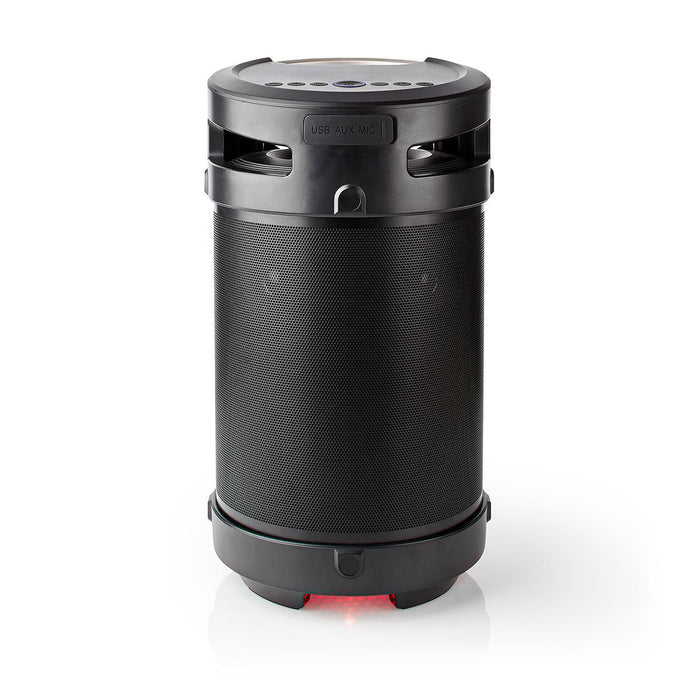 Nedis Bluetooth® Party Boombox - 3.5 hrs, 4.1, 210 W, Party lights - Black / Silver