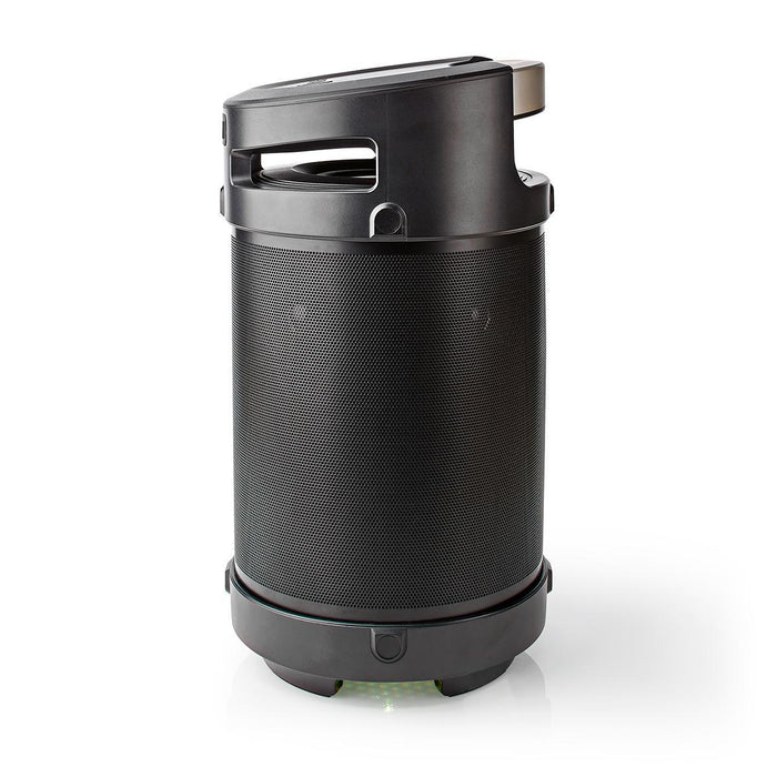 Nedis Bluetooth® Party Boombox - 3.5 hrs, 4.1, 210 W, Party lights - Black / Silver