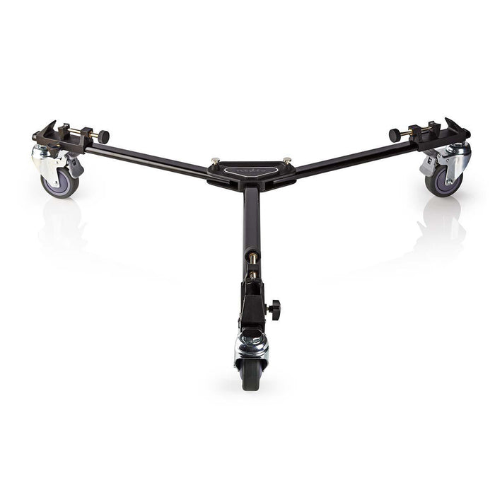 Nedis Tripod Dolly - Maximum load capacity: 20.0 kg, Tripod diameter range: 29.0 mm, Travel bag included, Aluminium - Black