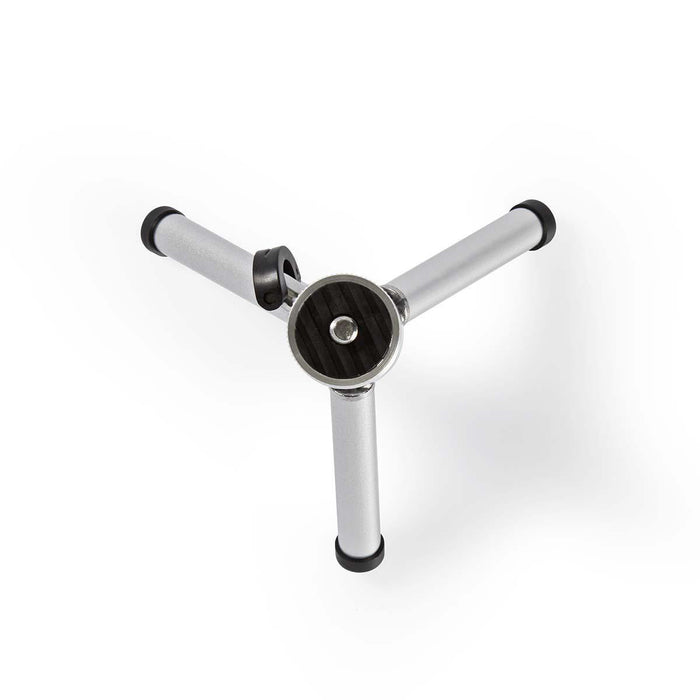 Nedis Tripod - Maximum load capacity: 0.8 kg, Minimum working height: 11 cm, Maximum working height: 14.5 cm, ABS / Steel - Silver