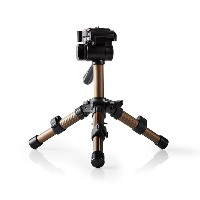 Nedis Tripod - Maximum load capacity: 1.0 kg, Minimum working height: 18.0 cm, Maximum working height: 22.0 cm, ABS / Aluminium - Black / Bronze