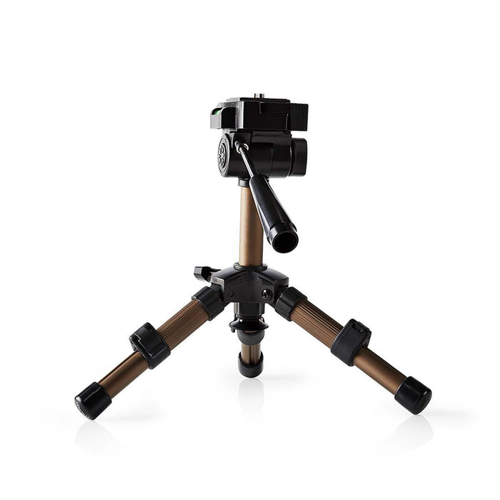 Nedis Tripod - Maximum load capacity: 1.0 kg, Minimum working height: 18.0 cm, Maximum working height: 22.0 cm, ABS / Aluminium - Black / Bronze