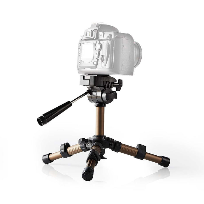 Nedis Tripod - Maximum load capacity: 1.0 kg, Minimum working height: 18.0 cm, Maximum working height: 22.0 cm, ABS / Aluminium - Black / Bronze