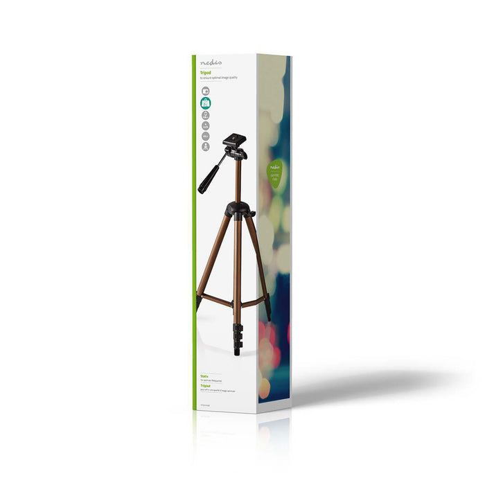 Nedis Tripod - Maximum load capacity: 2.0 kg, Minimum working height: 40.5 cm, Maximum working height: 128.0 cm, ABS / Aluminium - Black / Bronze