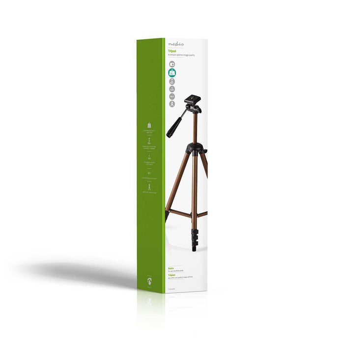 Nedis Tripod - Maximum load capacity: 2.0 kg, Minimum working height: 40.5 cm, Maximum working height: 128.0 cm, ABS / Aluminium - Black / Bronze