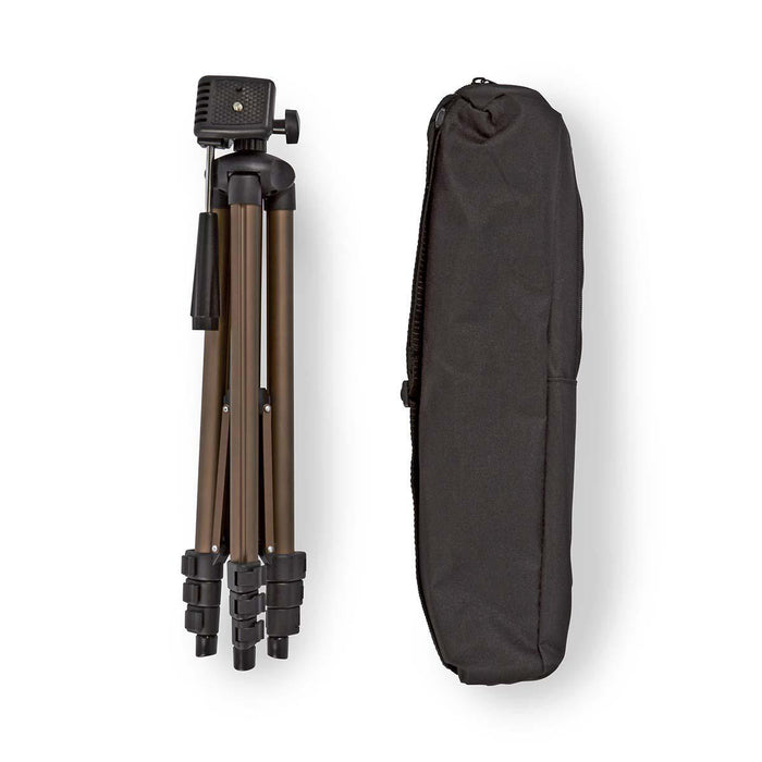 Nedis Tripod - Maximum load capacity: 2.0 kg, Minimum working height: 40.5 cm, Maximum working height: 128.0 cm, ABS / Aluminium - Black / Bronze